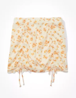 AE Silky Floral Mini Skirt -American Eagle Fashion 0312 4605 800 f