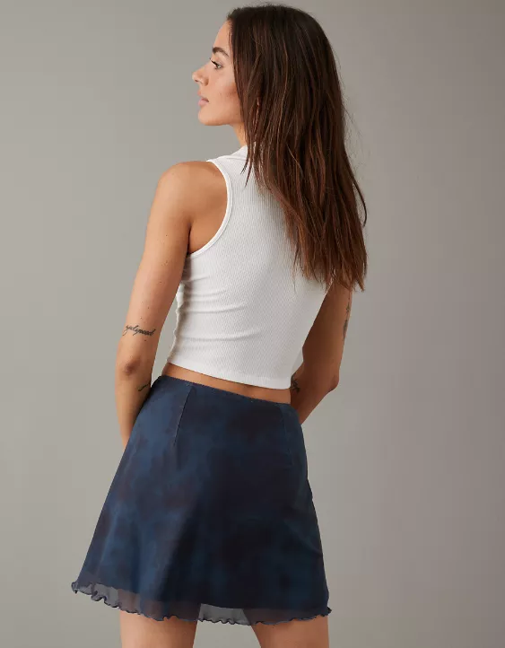 AE High-Waisted Mesh Mini Skirt 2 AE High-Waisted Mesh Mini Skirt - Image 2