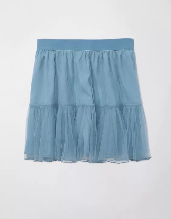 AE High-Waisted Tulle Mini Skirt 3 AE High-Waisted Tulle Mini Skirt - Image 3