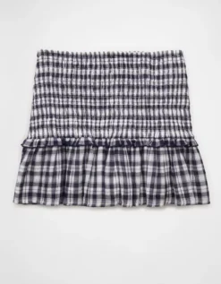 AE High-Waisted Smocked Mini Skirt Multi -American Eagle Fashion 0312 5170 900 b