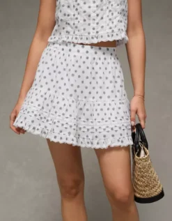 AE X The Summer I Turned Pretty Mini Skirt Ivory -American Eagle Fashion 0312 5204 161 d2