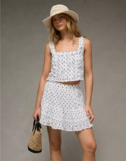 AE X The Summer I Turned Pretty Mini Skirt Ivory