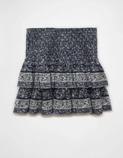 AE High Rise Mini Skirt Navy -American Eagle Fashion 0313 5235 410 b
