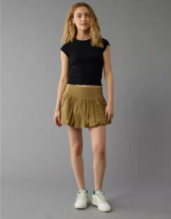 AE Stretch Bubble Skort Olive