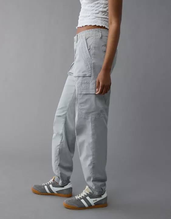 AE Stretch High-Waisted Baggy Cargo Jogger Blue Mist 5 AE Stretch High-Waisted Baggy Cargo Jogger Blue Mist - Image 5