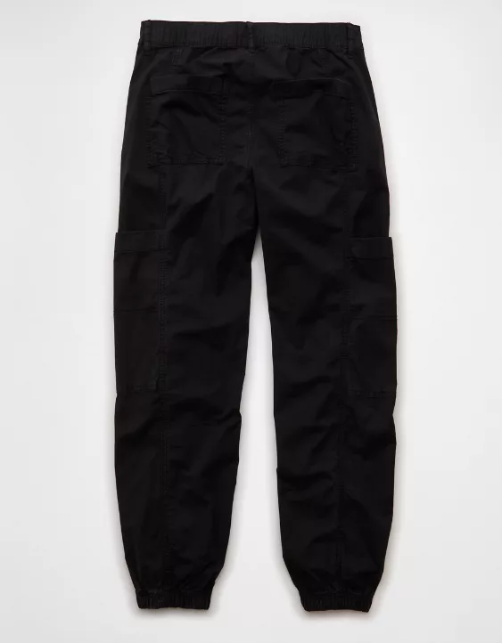AE Snappy Stretch High-Waisted Baggy Cargo Jogger Onyx Black 4 AE Snappy Stretch High-Waisted Baggy Cargo Jogger Onyx Black - Image 4