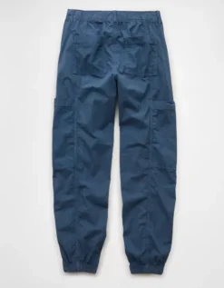 AE Snappy Stretch High-Waisted Baggy Cargo Jogger Navy 8 AE Snappy Stretch High-Waisted Baggy Cargo Jogger Navy -American Eagle Fashion 0322 5538 410 b