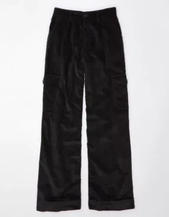 AE Dreamy Drape Stretch Curvy Super High-Waisted Baggy Wide-Leg Corduroy Pant -American Eagle Fashion 0323 5058 016 f