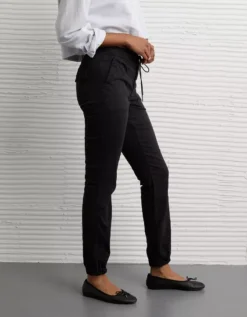 AE Stretch High-Waisted Jegging Jogger Onyx Black 9 AE Stretch High-Waisted Jegging Jogger Onyx Black -American Eagle Fashion 0327 5533 016 os