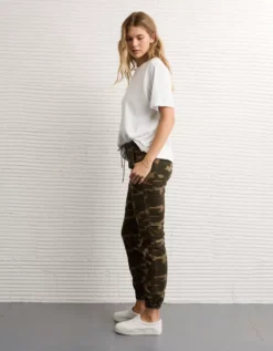 AE Stretch High-Waisted Jegging Jogger Camo Green -American Eagle Fashion 0327 5692 329 os