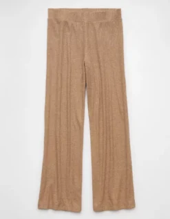 AE High-Waisted Knit Lounge Pant Light Brown -American Eagle Fashion 0329 5235 026 f