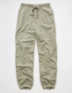 AE Everyday Luxe Jogger Olive Fun -American Eagle Fashion 0329 5374 331 f