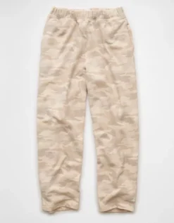 AE Everyday Luxe Barrel Sweatpant Oatmeal Heather -American Eagle Fashion 0329 5546 864 f