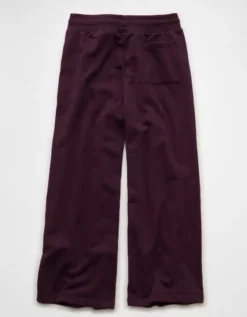 AE Everyday Luxe Wide-Leg Sweatpant Jet Indigo -American Eagle Fashion 0329 5558 502 b