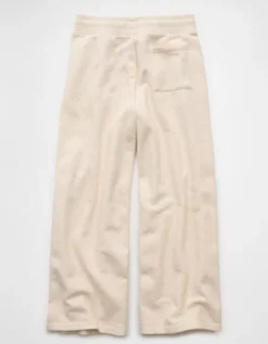 AE Everyday Luxe Wide-Leg Sweatpant Sand -American Eagle Fashion 0329 5559 209 b