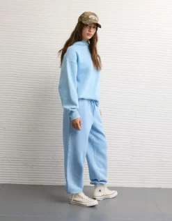 AE Everyday Luxe Jogger Gravity Blue -American Eagle Fashion 0329 5719 407 os