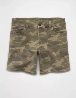 AE 8" Stretch Low-Rise Camo Baggy Short Traditional Camo -American Eagle Fashion 0331 8424 966 f