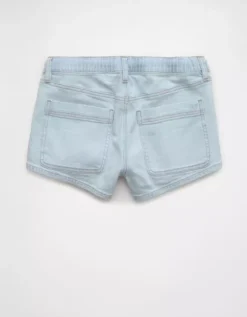 AE Dreamy Drape Stretch Denim Easy Shortie Light Tinted Wash -American Eagle Fashion 0333 8175 482 b