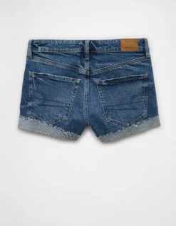 AE Stretch Denim Perfect Shortie Dark Indigo -American Eagle Fashion 0333 8186 738 b