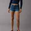 AE Stretch Denim Perfect Shortie Dark Indigo