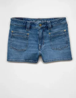 AE Stretch Denim Perfect Shortie Medium Tinted Indigo -American Eagle Fashion 0333 8442 471 f