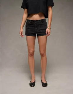 AE Stretch Denim Perfect Shortie Black