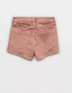 AE Stretch Denim Perfect Shortie Coral -American Eagle Fashion 0333 8498 199 b