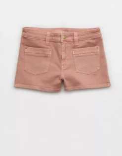 AE Stretch Denim Perfect Shortie Coral -American Eagle Fashion 0333 8498 199 f