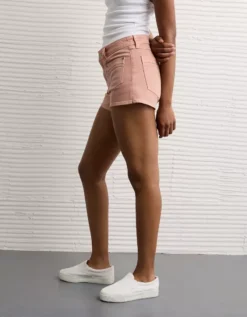 AE Stretch Denim Perfect Shortie Coral -American Eagle Fashion 0333 8498 199 os
