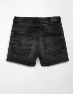 AE Strigid Curvy Denim Mom Short Washed Black -American Eagle Fashion 0337 8230 167 b