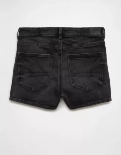 AE Strigid Denim Mom Short Washed Black -American Eagle Fashion 0338 8214 167 b
