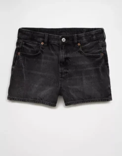 AE Strigid Denim Mom Short Washed Black -American Eagle Fashion 0338 8214 167 f