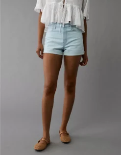 AE Stretch Denim Mom Short Light Wash