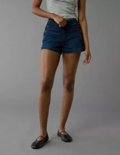AE Stretch Denim Mom Short Dark Indigo -American Eagle Fashion 0338 8337 738 os