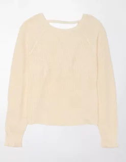 AE Long-Sleeve Twist-Back Sweater 5 AE Long-Sleeve Twist-Back Sweater -American Eagle Fashion 0341 1195 106 f