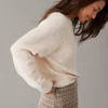 AE Long-Sleeve Twist-Back Sweater