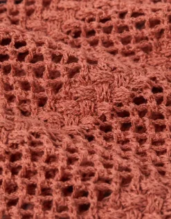 AE Off The Shoulder Crochet Sweater Compass Clay -American Eagle Fashion 0341 1467 275 d1