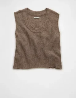 AE Whoa So Soft Scoop Neck Vest Brown -American Eagle Fashion 0341 1520 200 f
