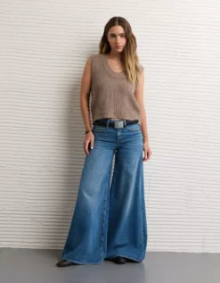 AE Whoa So Soft Scoop Neck Vest Brown -American Eagle Fashion 0341 1520 200 os