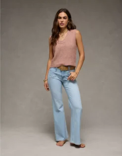 AE Whoa So Soft Scoop Neck Vest Rose