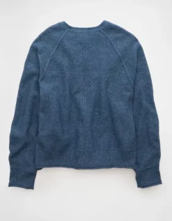 AE Whoa So Soft Henley T-Shirt Navy -American Eagle Fashion 0341 1543 410 b