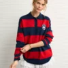 AE X The Summer I Turned Pretty Rugby Polo Sweater Navy