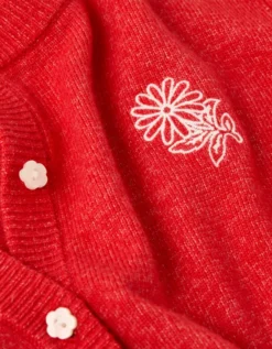 AE X The Summer I Turned Pretty Crew Neck Cardigan Red -American Eagle Fashion 0346 1563 600 d1