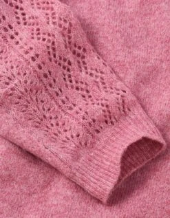 AE Whoa So Soft Lace Sweater Pink -American Eagle Fashion 0348 1631 615 d1