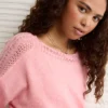 AE Whoa So Soft Lace Sweater Pink Note