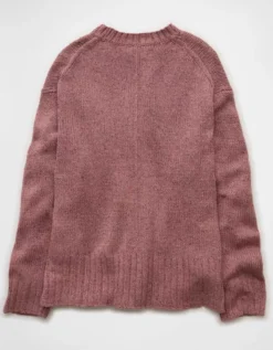 AE Long Weekend Pullover Sweater Pink -American Eagle Fashion 0348 1664 615 b