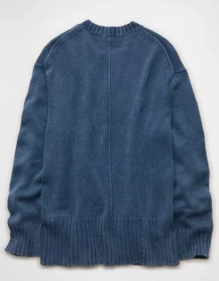 AE Long Weekend Pullover Sweater Navy -American Eagle Fashion 0348 1681 410 b