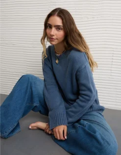 AE Long Weekend Pullover Sweater Navy