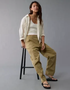 AE Weekend Vibes Linen-Blend Long-Sleeve Button-Up Shirt Multi -American Eagle Fashion 0355 6146 900 d2