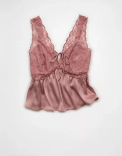 AE Lace Slip Tank Top Light Blush -American Eagle Fashion 0358 6577 183 f